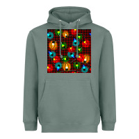 Sage christmas lights seamless pattern Heavyweight Hoodie - BundleAndBundleShop