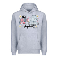Heather Grey the lord is my shepherd Premium Hoodie - MaliasSmallBusiness