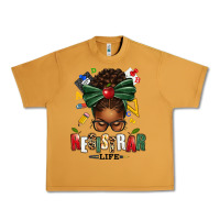 Peanut Butter registrar life afro messy bun Urban Heavy Tee - texasbilliewilder