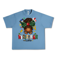 Pebble Blue registrar life afro messy bun Urban Heavy Tee - texasbilliewilder
