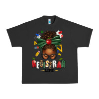 Pigment Black registrar life afro messy bun Urban Heavy Tee - texasbilliewilder
