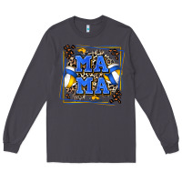 Smoke volleyball mama with leopard Long Sleeve Tee - Zillion Design Studio