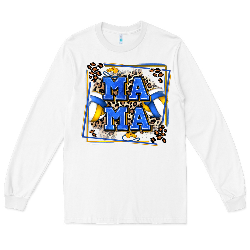 Volleyball Mama With Leopard Long Sleeve Tee by Zillion Design Studio | Teevron