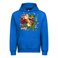 Cobalt Christmas dinosaur Urban Hoodie - MaliasSmallBusiness