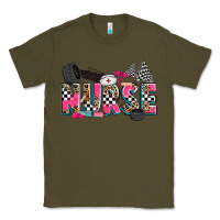 Army Green race nurse Classic Tee - Zillion Design Studio