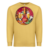 Antique Gold christmas champagne bottle and champagne's Premium Sweatshirt - AdoDesignShop