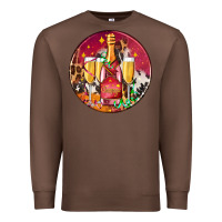 Chestnut christmas champagne bottle and champagne's Premium Sweatshirt - AdoDesignShop