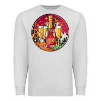 Dove Grey christmas champagne bottle and champagne's Premium Sweatshirt - AdoDesignShop