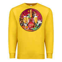 Lemon christmas champagne bottle and champagne's Premium Sweatshirt - AdoDesignShop