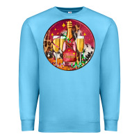 Ocean Blue christmas champagne bottle and champagne's Premium Sweatshirt - AdoDesignShop
