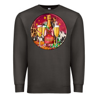Smoke christmas champagne bottle and champagne's Premium Sweatshirt - AdoDesignShop