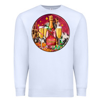White christmas champagne bottle and champagne's Premium Sweatshirt - AdoDesignShop