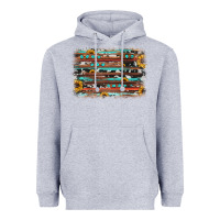 Heather Grey sunflower gemstone background Heavyweight Hoodie - JahusDesignShop