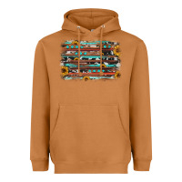 Meerkat sunflower gemstone background Heavyweight Hoodie - JahusDesignShop