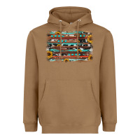 Toasted Coconut sunflower gemstone background Heavyweight Hoodie - JahusDesignShop