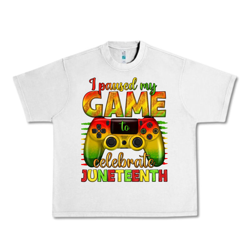 I Paused My Game Celebrate Juneteenth Urban Heavy Tee by texasbilliewilder | Teevron