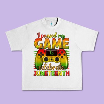 I Paused My Game Celebrate Juneteenth Urban Heavy Tee Designed By Texasbilliewilder