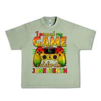 Oil Green I paused my game celebrate Juneteenth Urban Heavy Tee - texasbilliewilder
