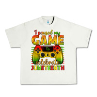Pistachio I paused my game celebrate Juneteenth Urban Heavy Tee - texasbilliewilder