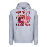 Heather Grey concha see te amo  i love you Premium Hoodie - MaliasSmallBusiness