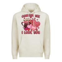 Oatmeal Heather concha see te amo  i love you Premium Hoodie - MaliasSmallBusiness