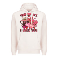 Pale Pink concha see te amo  i love you Premium Hoodie - MaliasSmallBusiness