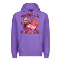 Purple concha see te amo  i love you Premium Hoodie - MaliasSmallBusiness