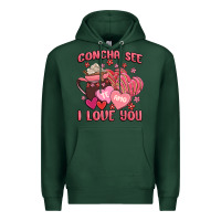 Sports Green concha see te amo  i love you Premium Hoodie - MaliasSmallBusiness