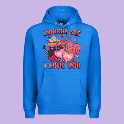 Concha See Te Amo  I Love You Premium Hoodie Designed By Maliassmallbusiness