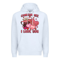 White concha see te amo  i love you Premium Hoodie - MaliasSmallBusiness