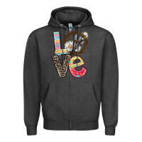 Charcoal Heather Love crown of thorns Easter Day Zipper Hoodie - CowGirlArtShop