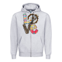 Heather Grey Love crown of thorns Easter Day Zipper Hoodie - CowGirlArtShop