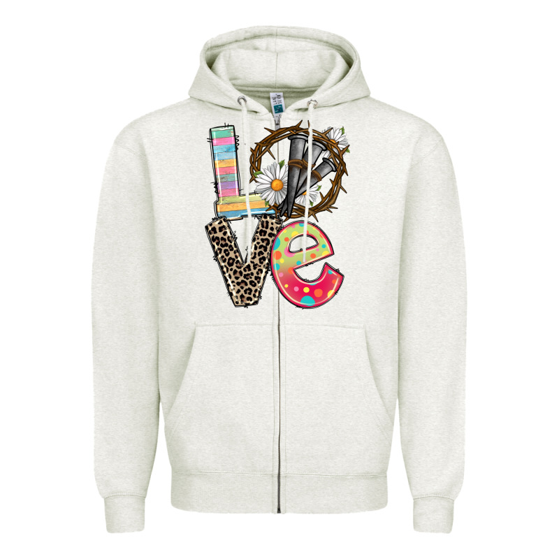 Love Crown Of Thorns Easter Day Zipper Hoodie by CowGirlArtShop | Teevron