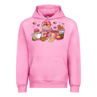 Fuchsia Pink mexican pan dulce coffee cups Urban Hoodie - MaliasSmallBusiness