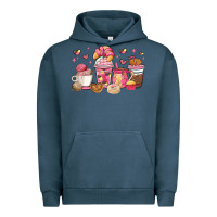 Pigment Midnight Navy mexican pan dulce coffee cups Urban Hoodie - MaliasSmallBusiness