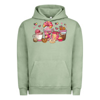 Pigment Oil Green mexican pan dulce coffee cups Urban Hoodie - MaliasSmallBusiness