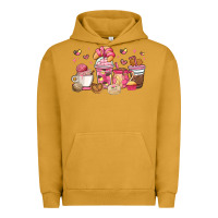 Pigment Peanut Butter mexican pan dulce coffee cups Urban Hoodie - MaliasSmallBusiness