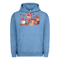 Pigment Pebble Blue mexican pan dulce coffee cups Urban Hoodie - MaliasSmallBusiness