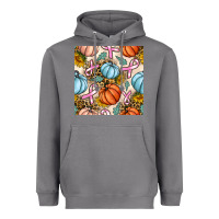 Storm breast cancer awareness with pumpkin and leopard seamless pattern Heavyweight Hoodie - BundleAndBundleShop
