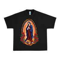 Black Our Lady Of Guadalupe Urban Heavy Tee - RanaPortraitStore