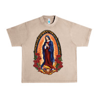 French Oak Our Lady Of Guadalupe Urban Heavy Tee - RanaPortraitStore