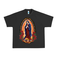 Pigment Black Our Lady Of Guadalupe Urban Heavy Tee - RanaPortraitStore