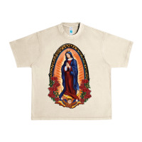 Sandshell Our Lady Of Guadalupe Urban Heavy Tee - RanaPortraitStore