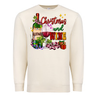 Sandshell Christmas and wine Premium Sweatshirt - AdoDesignShop