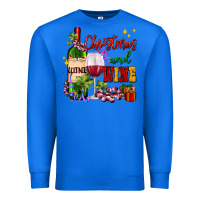 True Royal Christmas and wine Premium Sweatshirt - AdoDesignShop
