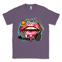 Lavender race lips Classic Tee - Zillion Design Studio
