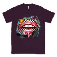 Plum race lips Classic Tee - Zillion Design Studio