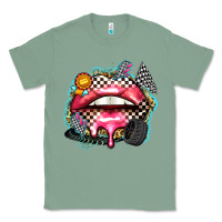 Sage race lips Classic Tee - Zillion Design Studio