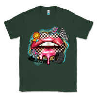 Sports Green race lips Classic Tee - Zillion Design Studio