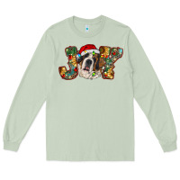 Matcha Saint Bernard Christmas joy, Long Sleeve Tee - RanaPortraitStore